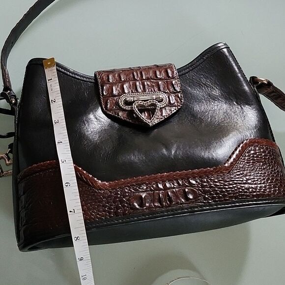 Brighton Black and Brown Shoulder Bag - Picture 12 of 14